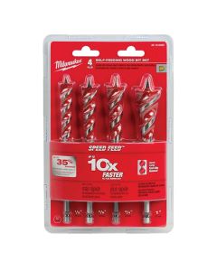 Ensemble de forets à bois SPEED FEEDMC de 16,5 cm (6-1/2 po) (4 pièces)