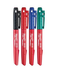 Colored INKZALL Fine Point Jobsite Markers (4)