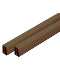 Lattice PVC "U" Moulding 3/4" x 1 1/4" x 8'-Walnut