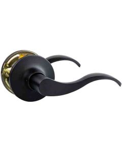Reversible Door Lever Black Passage