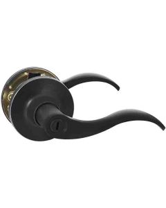 Reversible Door Lever Black Privacy