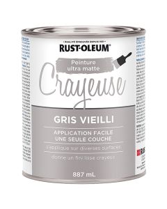 Rust-Oleum Chalked Ultra-Matte Paint - Latex - 887 ml - Aged Grey