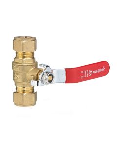 Robinet à bille à compression en laiton forgé, 1/2"