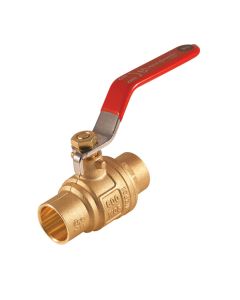 Ball Valve - Forged-Brass Solder Ends - 1/2"