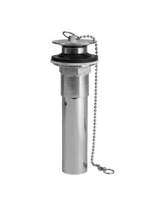 Bonde ronde pour lavabo, 3 pièces, 1 1/4" X 6", laiton, chrome