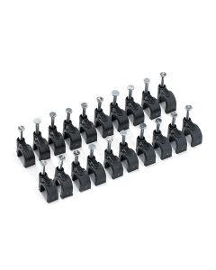 Coaxial Cable Clamp - Nail-In - 20/PK - Black
