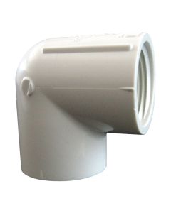 Coude fileté en PVC 1-1/4 po