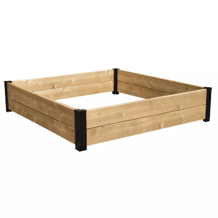 Ensemble de coins structuraux en aluminium noir de 11 pouces pour jardinière