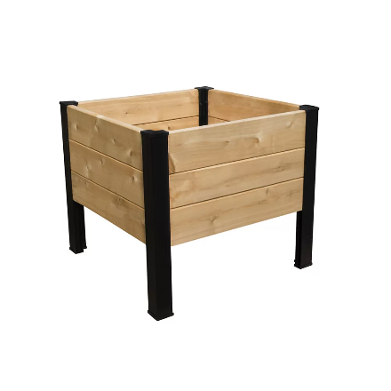 Ensemble de coins structuraux en aluminium noir de 22 pouces pour jardinière