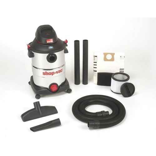 Aspirateur sec et humide, Shop-Vac, 5,5 CV, 12 gallons, acier inoxydable