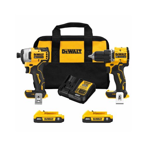 Ens.perceuse et visseuse à percussion 1/2 pouce 20V MAX ATOMIC Lithium-Ion