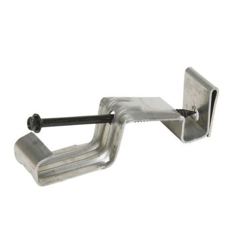 Attache dissimulée pour gouttière, argentée, en aluminium, 1 unité