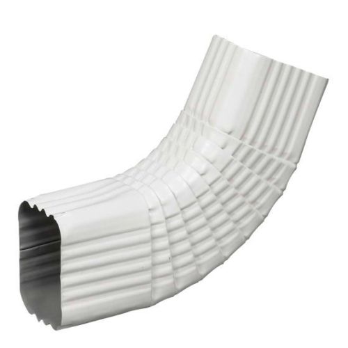 Coude lateral "b" 75° carre / ondule en aluminium