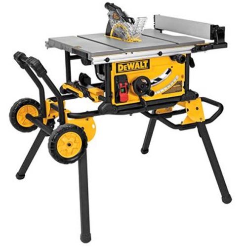 Scie d'établi de chantier de 10" avec support sur roues