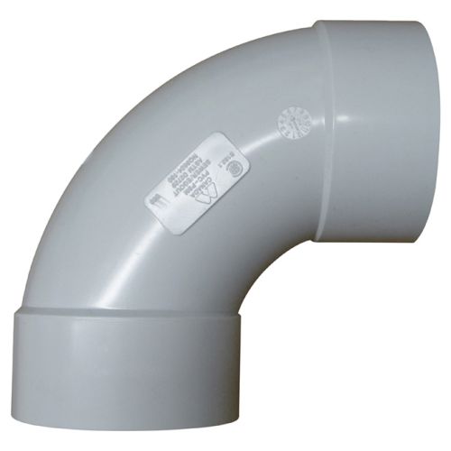Coude 90° en PVC 4"