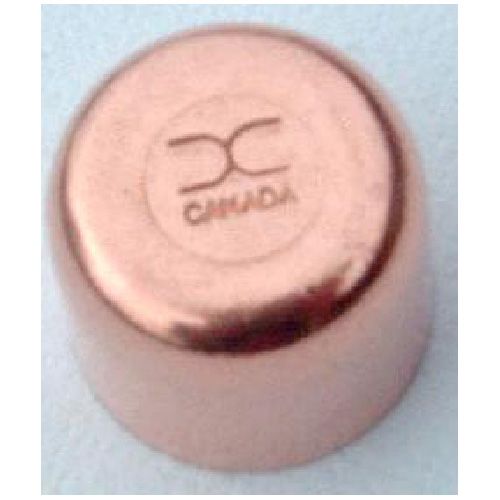 Capuchon femelle pression en cuivre. 1/2 po. femelle.