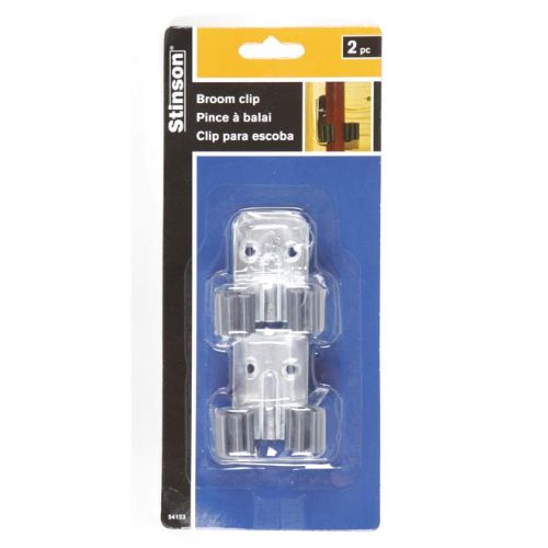 Broom Hook - Steel - Pack of 2 - Silver