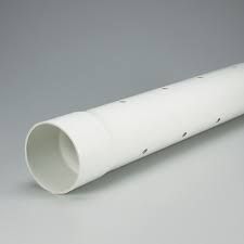Tuyau PVC d'égout et de drainage perforé 4" x 10', bout en cloche, BNQ