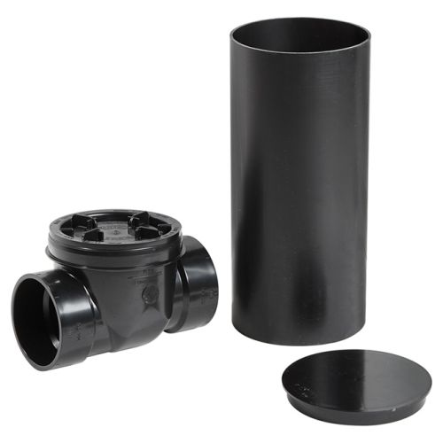 Clapet antiretour femelle sans évent de 4" en ABS DWV