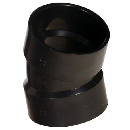 Coude 22 1/2° en ABS, 4" femelle