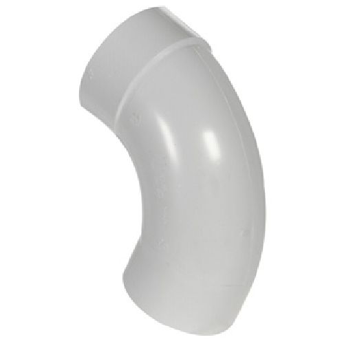 Coude 90° en PVC/BNQ, 4", mâle x femelle, blanc