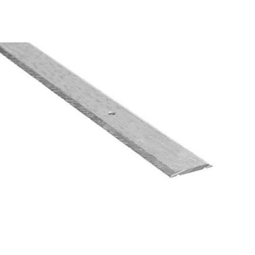 Moulure en aluminium pour joint de plancher 1" x 3' argent martelé