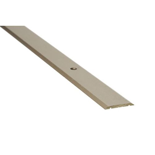 Moulure en aluminium pour joint de plancher 1" x 6' titane martelé