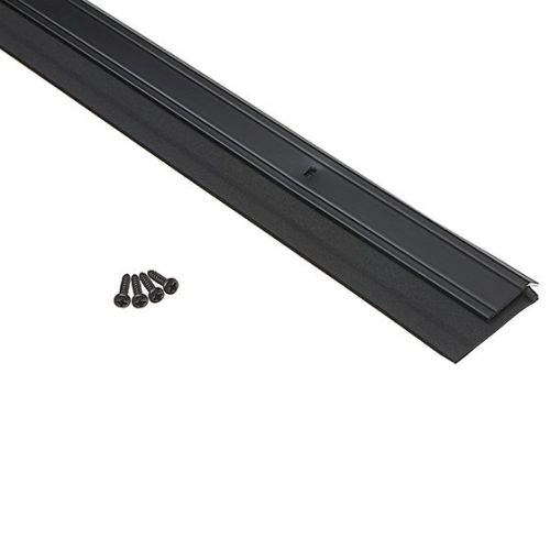 Bas de porte à jupette deny aluminium et vinyle 36'' noir