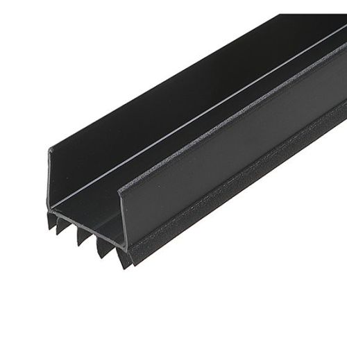 Bas de porte deny en vinyle et aluminium 36'' noir