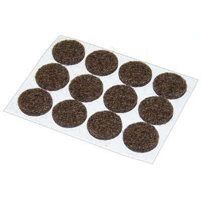 PRO-TEC® 1/2" feutre int rond brun (12)
