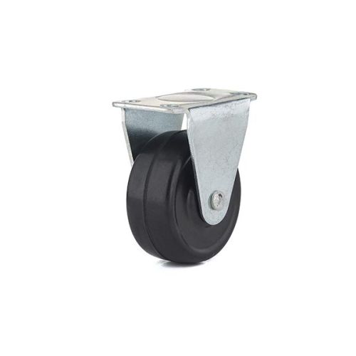 Roulette rigide 1-9/16" caoutchouc noir