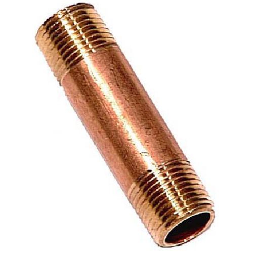 Mamelon de tuyau, laiton, 1/2" x 1 1/2", MIP x MIP