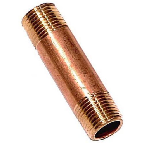 Mamelon de tuyau, laiton, 1/2" x 3", MIP x MIP
