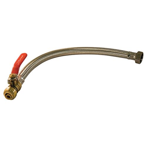 Raccord flexible avec soupape de 3/4" x 1/2" ajustable