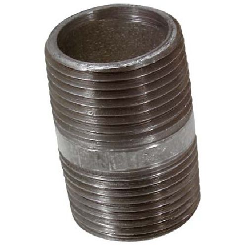 Mamelon galvanisé fileté  1/2x1/2"