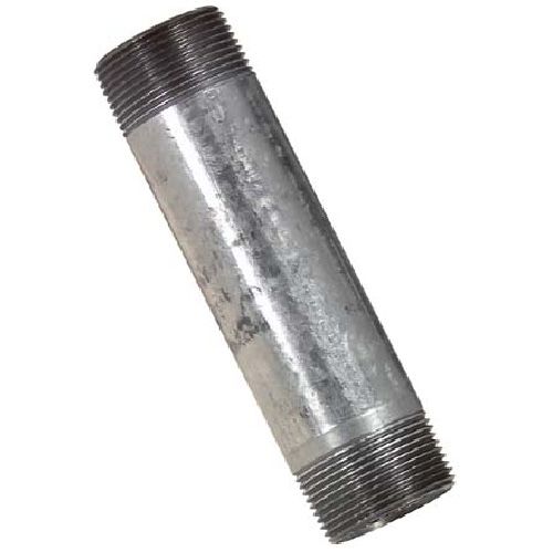 Mamelon galvanisé fileté 1X6"