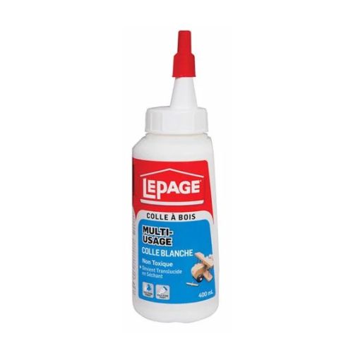 Colle à bois multi-usage, blanc, 400 ml
