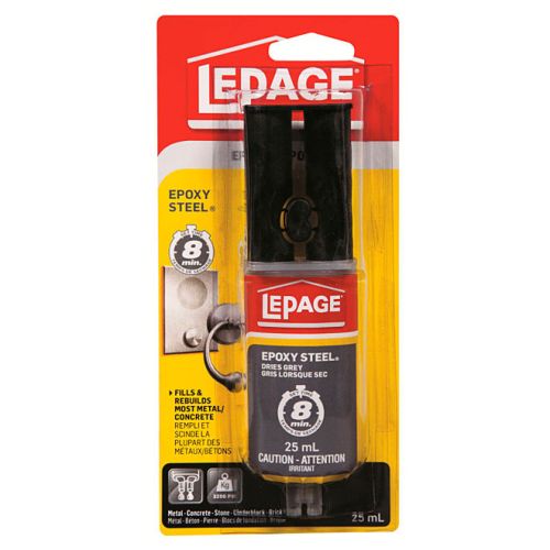 Colle « Epoxy Steel » LePage sèche en 8 min, 25 ml