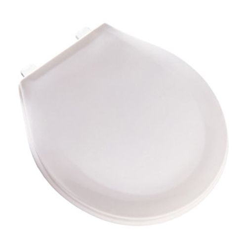 Siège de toilette en plastique, régulier, blanc