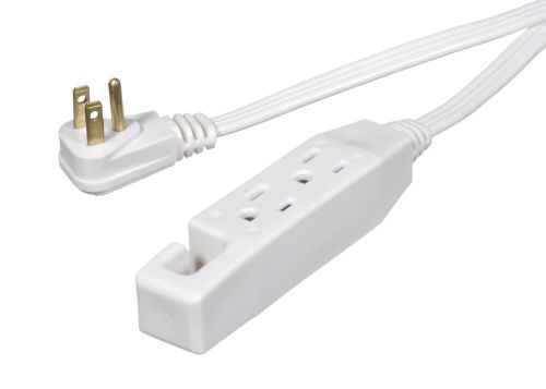 Rallonge tout usage 3 prises -4.5M  -16/3 Blanc