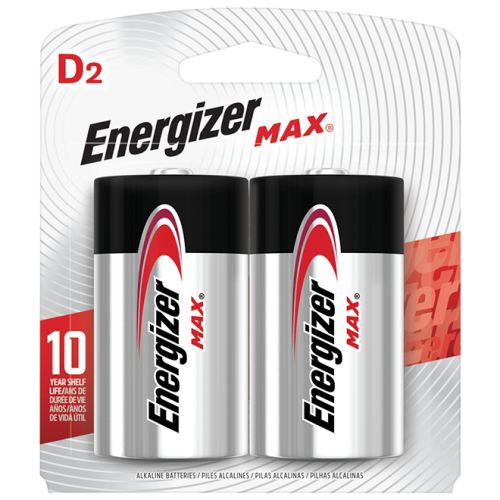 Piles alcalines D, Paquet de 2