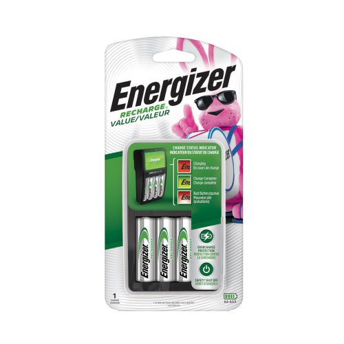 Piles AA avec Chargeur NIMH 4/Pqt