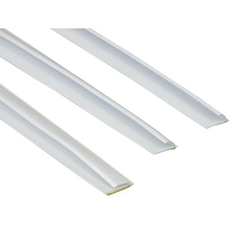 Coupe-brise flexible en polymère auto-adhésif 2x 81'' + 37'' blanc