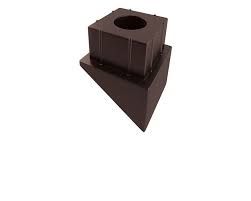 Paquet de 20 raccords pour barreau escalier carré noir