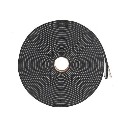 Ruban mousse pour usages multiples auto-adhésif 3/16'' x 1-1/4'' x 30' noir