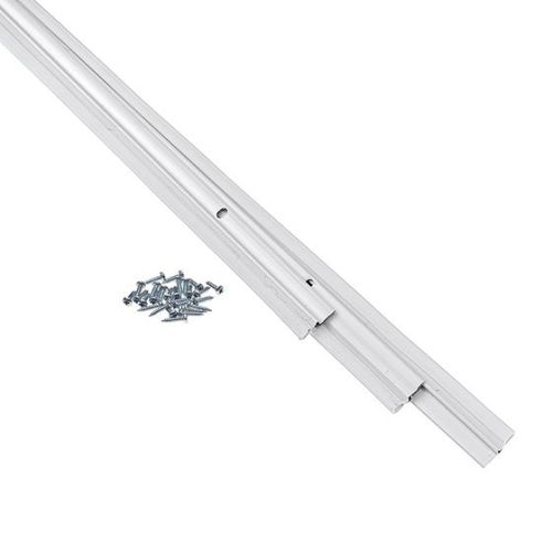 Contour de porte en aluminium avec insertion en vinyle 2x 82'' + 36'' blanc