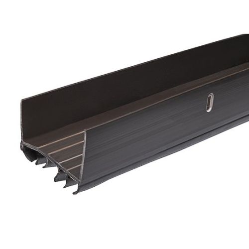 Bas de porte en u en vinyle avec ailettes en vinyle 36'' brun