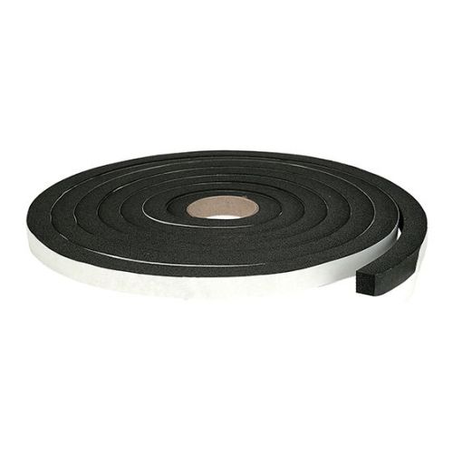 Ruban mousse à haute efficacité auto-adhésif 3/16'' x 3/8'' x 17' noir