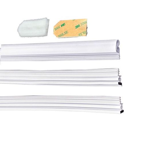 Contour de porte magnétique en élastomère 2x 81'' + 37'' blanc