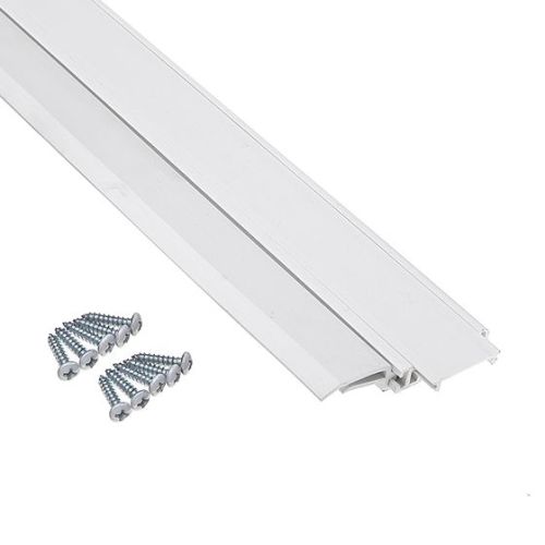 Contour de porte de garage en vinyle avec triple isolation 10' blanc